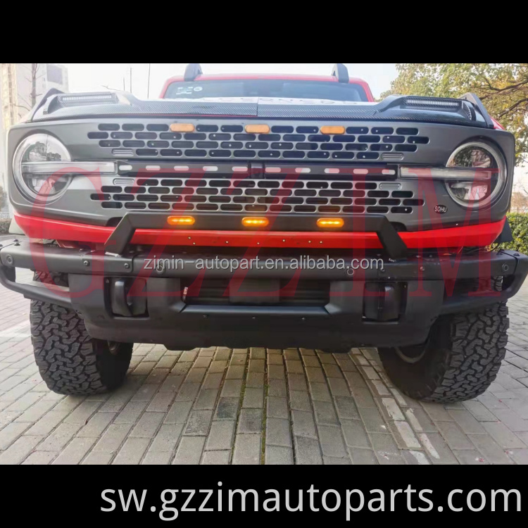 Vifaa vya Offroad Pickup Auto Led Bumper Guard Bull Bar ya Bronco